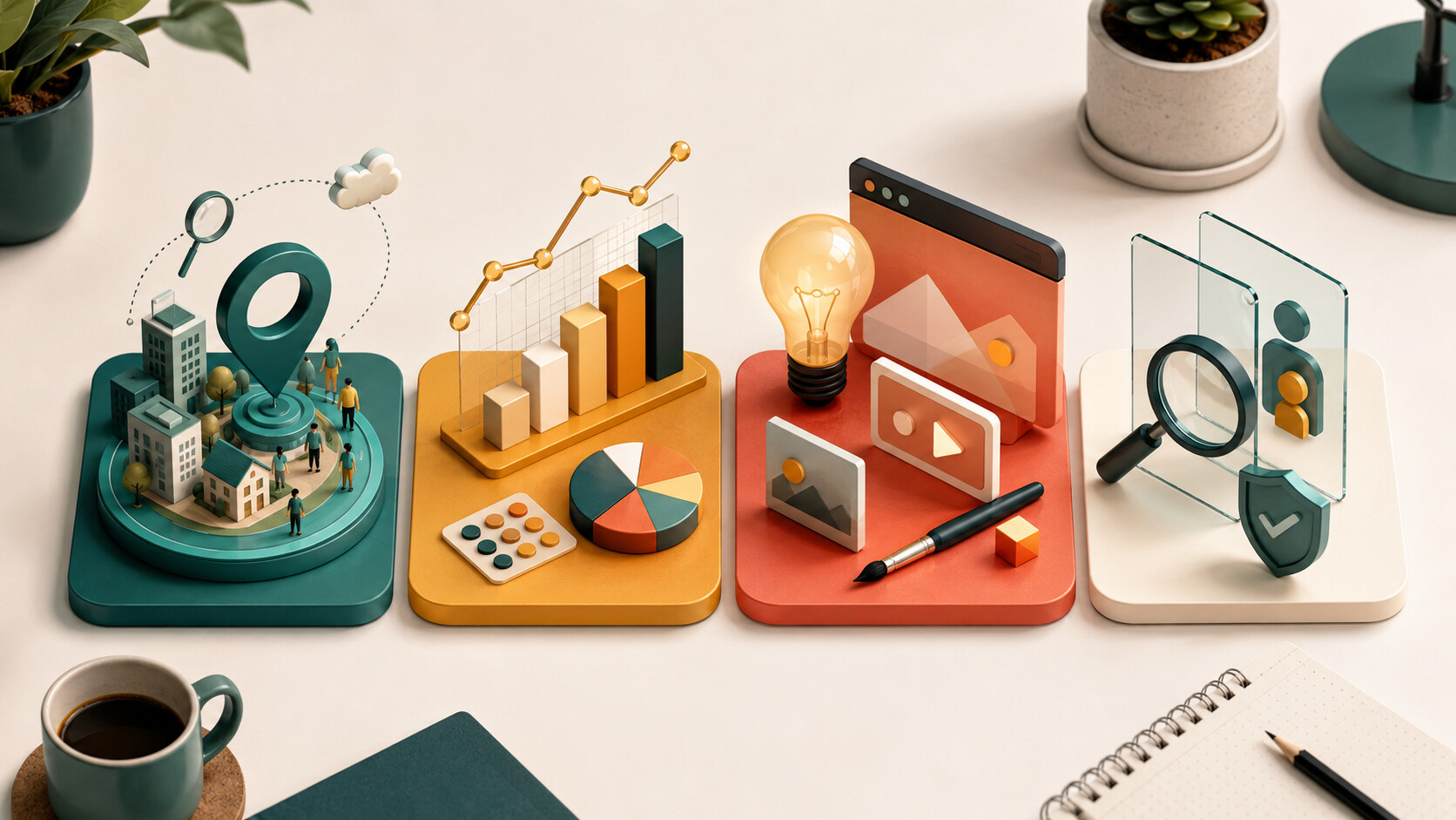 Quattro aree pratiche del media planning: contesto, misura, creatività e trasparenza