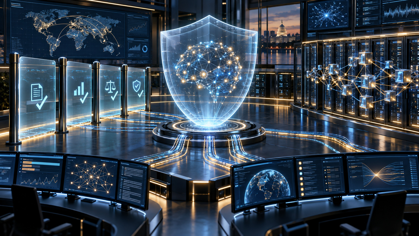 Centro di controllo astratto per sicurezza valutazione e governance dell'intelligenza artificiale