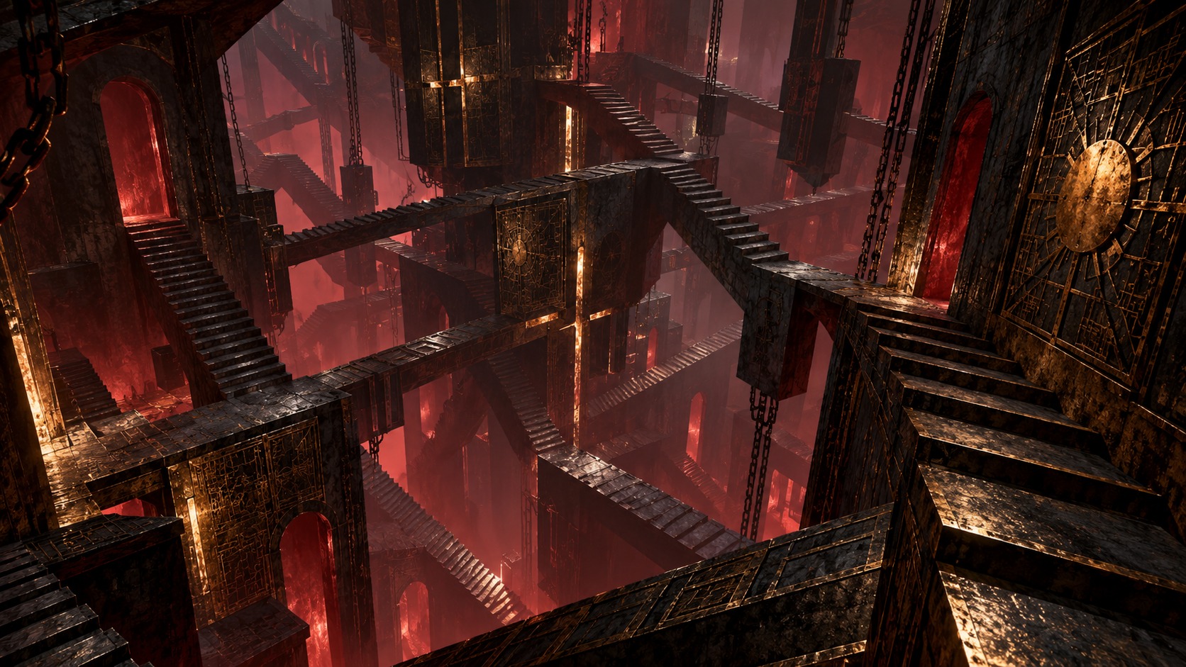 Labirinto impossibile ispirato all’atmosfera del survival horror